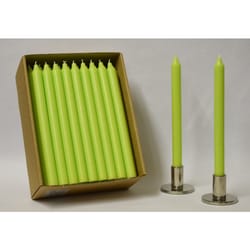 Kiri Tapers Green Apple Unscented Scent Taper Candle