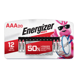 Energizer Max AAA Alkaline Batteries 20 pk Carded