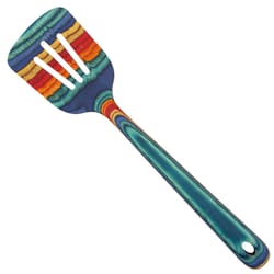 Totally Bamboo Baltique Multicolored Birch Wood Slotted Spatula