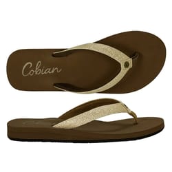 Cobian Fiesta Skinny Bounce Women's Flip-Flops 7 US Tan