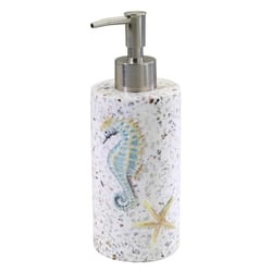 Avanti Linens Coastal Terrazzo Multicolored Plastic Lotion Dispenser