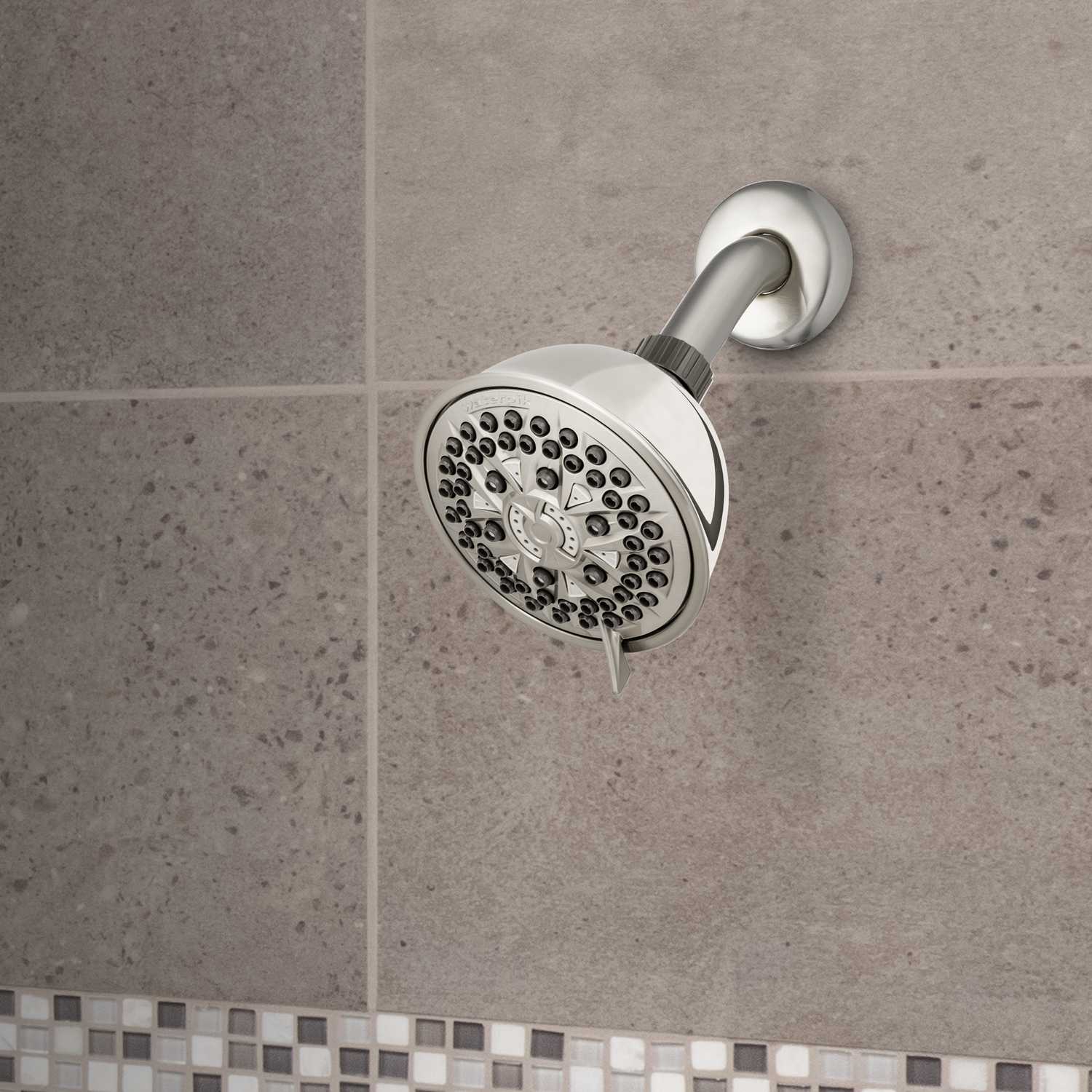 Waterpik PowerPulse Massage Brushed Nickel 7 settings Wallmount