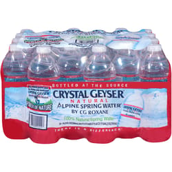 Crystal Geyser Alpine Spring Water Bottled Water 0.5 L 24 pk