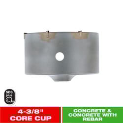 Diablo 4-3/8 in. Carbide Tipped SDS-Plus Core Bit