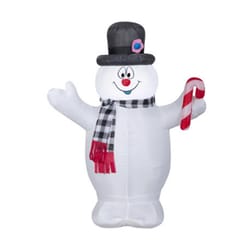 Gemmy Airblown Frosty 3.5 ft. Plaid Scarf Inflatable