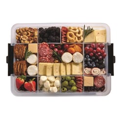 Farberware Brown/Clear Dual Compartment Food Storage 1 pk