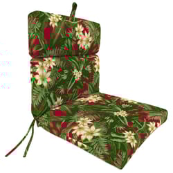 Jordan Manufacturing Multicolored Floral Polyester Chair Cushion 4 in. H X 22 in. W X 44 in. L