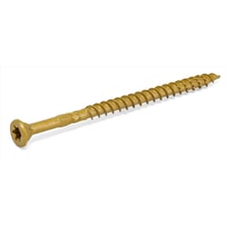 HILLMAN Power Pro No. 10 Ga. X 3-1/2 in. L Bronze Star Flat Head Premium Deck Screws 1 lb 55 pk