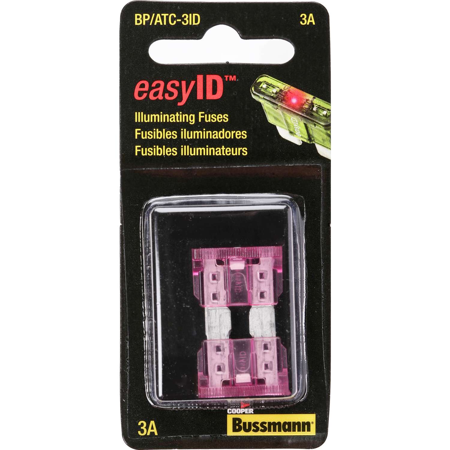 Bussmann EasyID 3 amps Illuminating Fuse 2 pk Ace Hardware