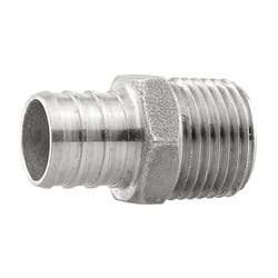 Boshart Industries 3/4 in. PEX X 1/2 in. D MPT Stainless Steel Adapter
