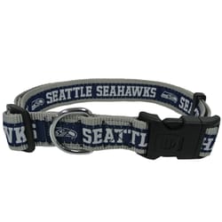 Pets First Team Colors Seattle Seahawks Nylon Dog Collar X-Large