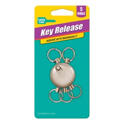 Lucky Line 3/4 in. D Tempered Steel Silver Key Release