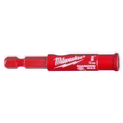 Milwaukee Diamond Max 3/8 in. Diamond Grit Glass/Porcelain/Tile/Stone 3 in. L X 1/4 in. D Hole Saw