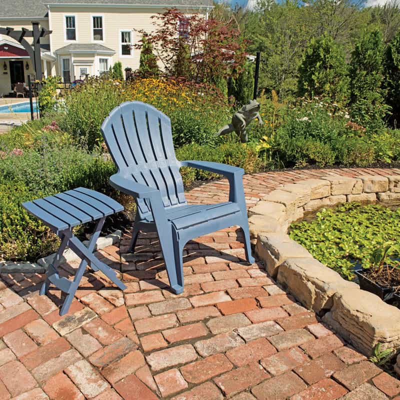 Adams Realcomfort 1 Bluestone Polypropylene Adirondack Chair Ace