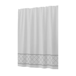 Sttelli Radiance 72 in. H X 72 in. W White Shower Curtain Polyester