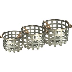 Avera Products Metal Planter Galvanized