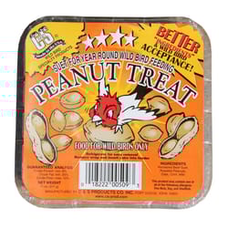 C&S Products Peanut Treat Assorted Species Beef Suet Wild Bird Food 11 oz