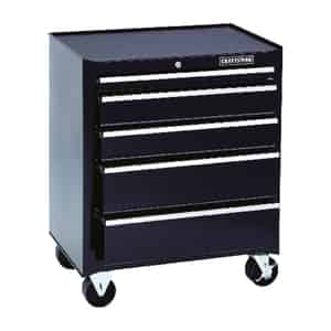 Craftsman  26 in. 5 drawer Steel  Rolling Tool Cabinet  32-1/2 in. H x 18 in. D Black 
