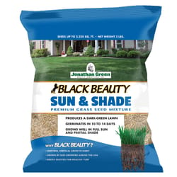 Jonathan Green Black Beauty Sun and Shade Mixed Partial Shade/Sun Grass Seed 3 lb