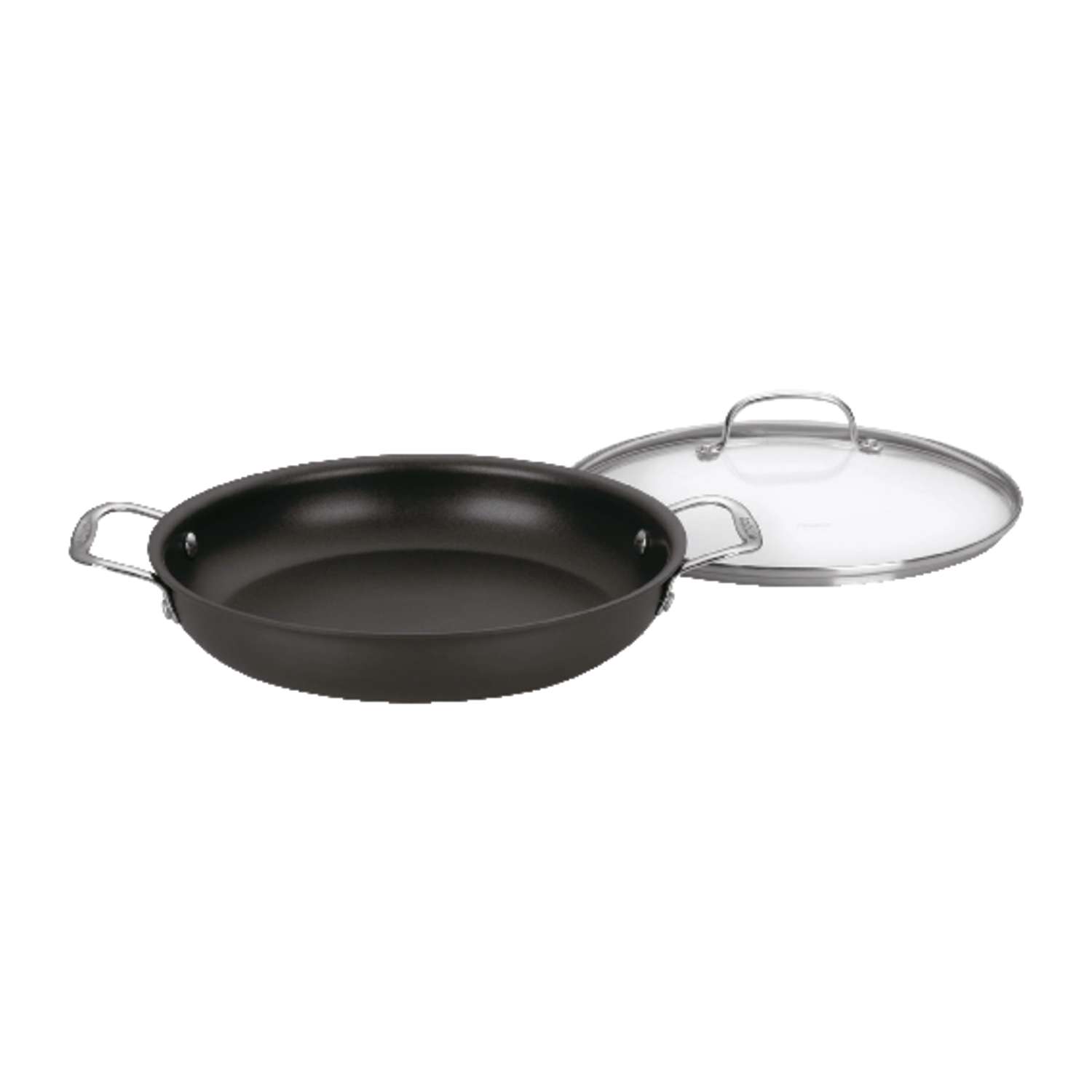 Cuisinart Chef's Classic Stainless Steel Saute Pan 12 in. Black Ace
