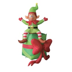 Celebrations 6 ft. Elf With Presents Inflatable