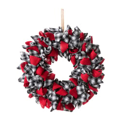 Glitzhome 18.5 in. D Plaid Wreath