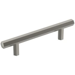 Amerock Caliber Contemporary Rectangle Cabinet Pull 3-3/4 in. Satin Nickel 1 pk