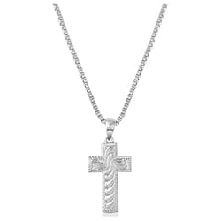 Montana Silversmiths Women's Timeless Devotion Cross Silver Necklace