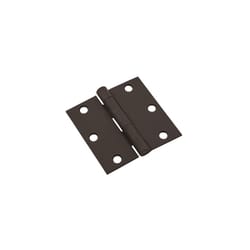 National Hardware 3 in. L Black Door Hinge 1 pk