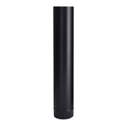 Imperial 4 in. D X 24 in. L Steel Stove Pipe