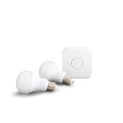 Philips Hue A19 E26 (Medium) Smart-Enabled LED Bulb Starter Kit Soft White 60 Watt Equivalence 2 pk