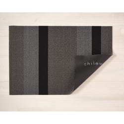 Chilewich 24 in. W X 36 in. L Silver Bold Stripe Vinyl Utility Mat