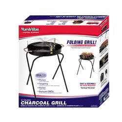 Marsh Allen Fold-A-Matic Charcoal Grill Black