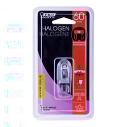 Feit Halogen 60 W T4 Tubular Halogen Bulb 850 lm Warm White 1 pk