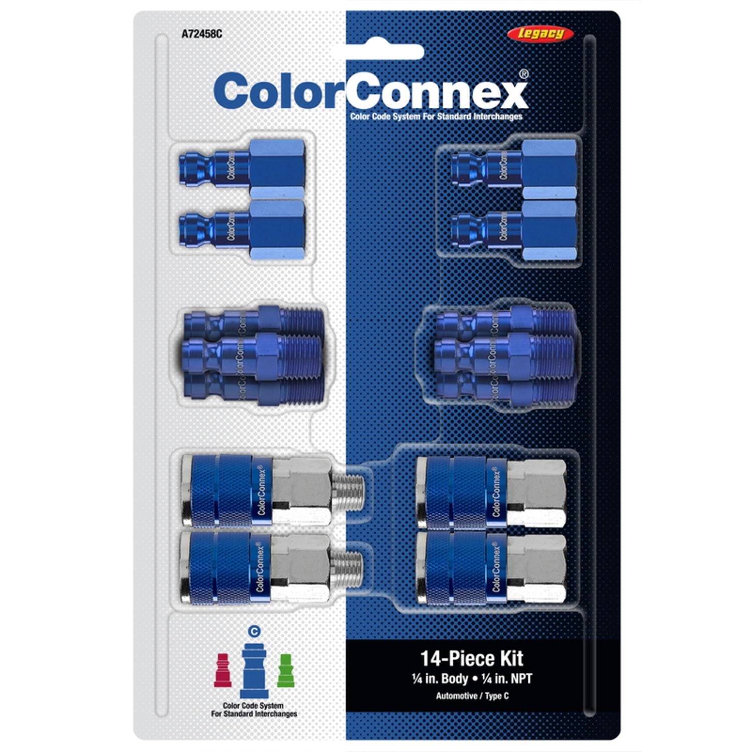 A72458C Legacy ColorConnex Aluminum/Steel Air Coupler and  sku A72458C
