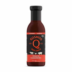 Kosmos Q Peach Habanero BBQ Sauce 16.5 oz