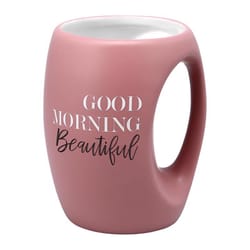 Pavilion Good Morning 16 oz Pink BPA Free Beautiful Mug