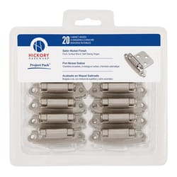 Hickory Hardware 2-5/8 in. L Satin Nickel Self Closing Hinge 20 pk