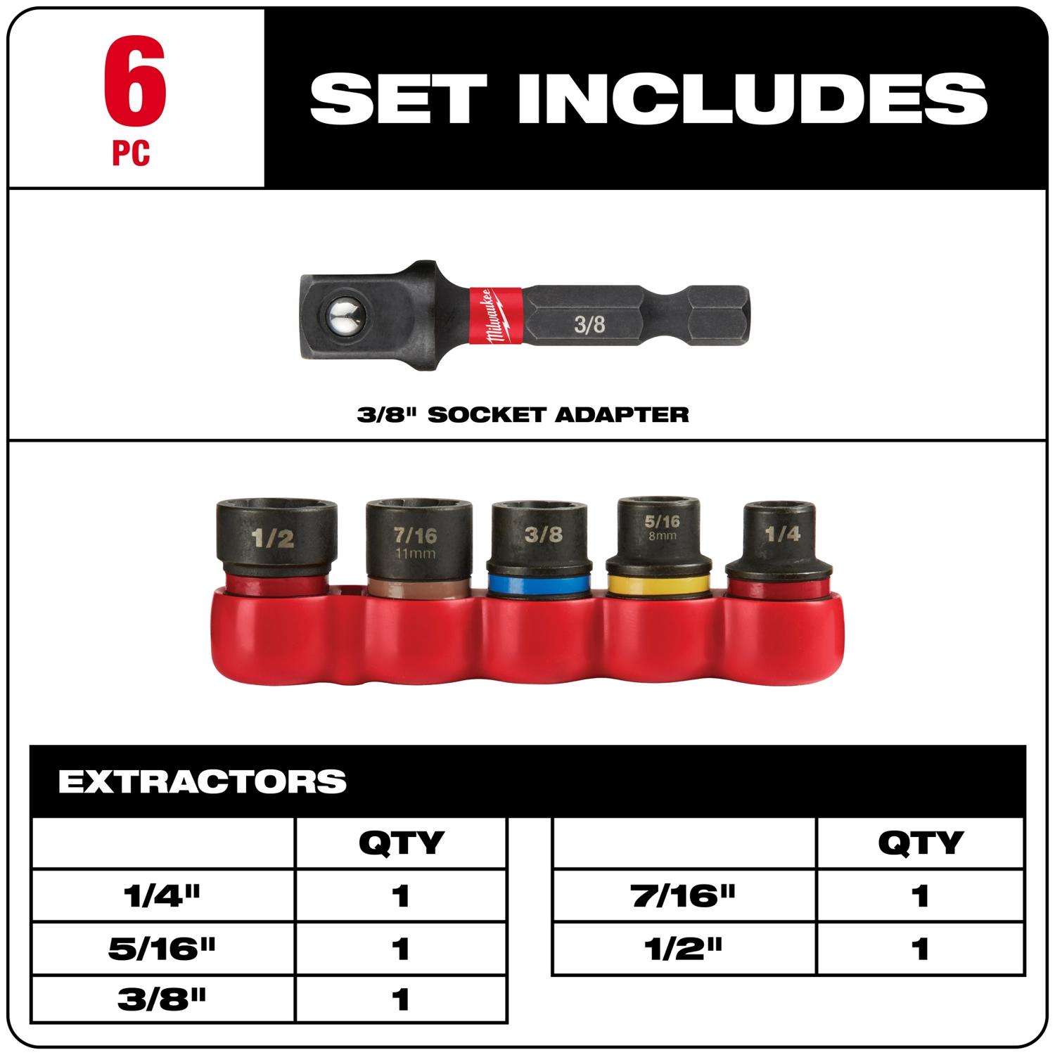 Milwaukee Shockwave Assorted Impact Driver Bit Set Alloy Steel 38