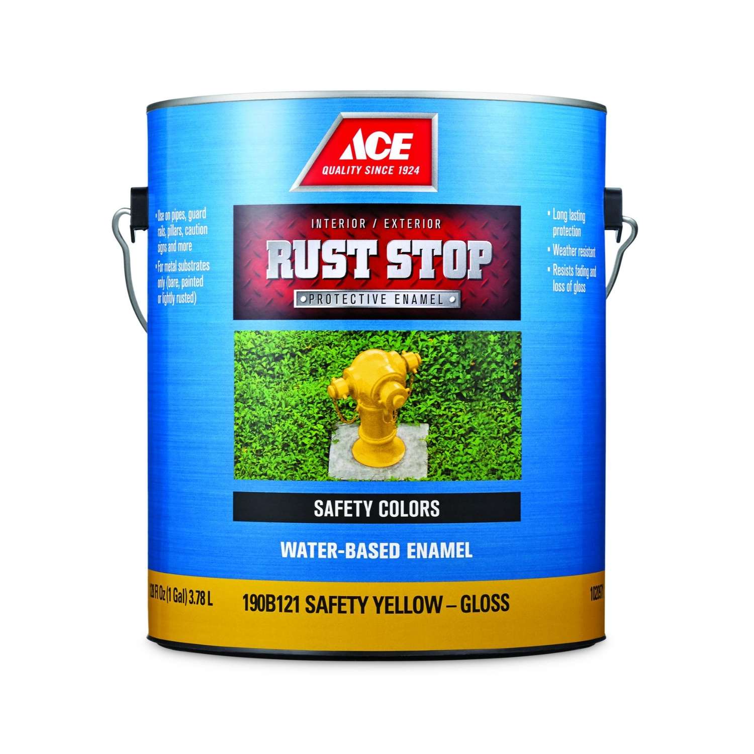  Ace  Rust Stop Indoor Outdoor Gloss Safety Yellow Water  