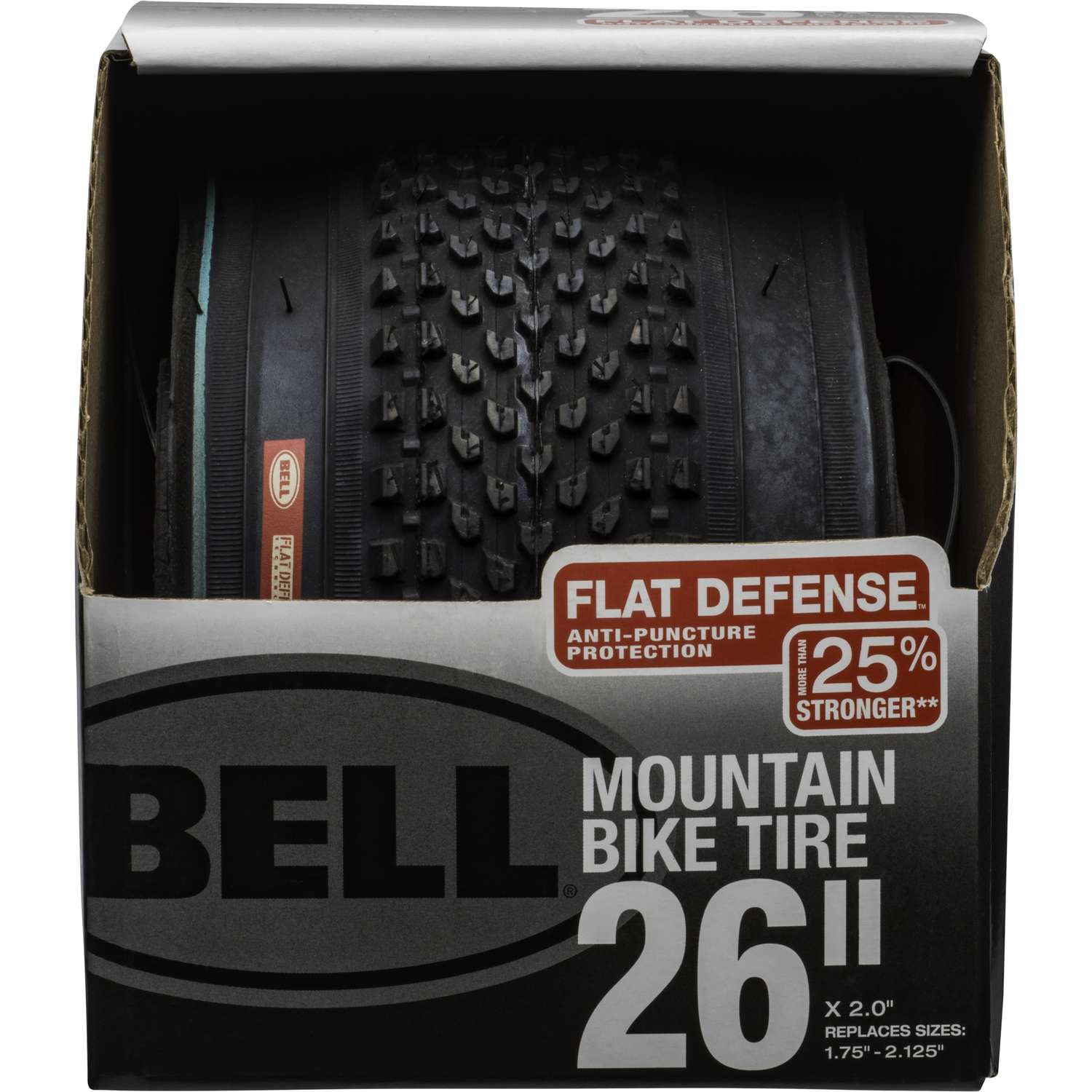 Bell Sports Flat Defense 26 in. Rubber Bicycle Tire 1 pk