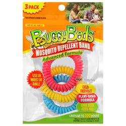 BuggyBeds Insect Repellent Wristband Wrist Band For Mosquitoes/Other Flying Insects 3 pk