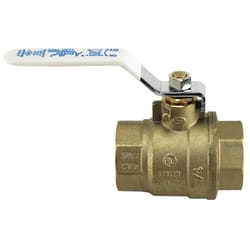 Apollo 94ALF-A Series 1-1/4 in. Brass FNPT Ball Valve Full Port Quarter-Turn Lever For Water/Oil/Gas