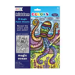 OOLY Hidden Colors Magic Ocean Magic Paint Sheets 9 pc