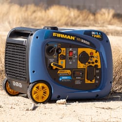 Firman Whisper Hybrid Series 120 V Gas/LP Portable Generator 3000 W