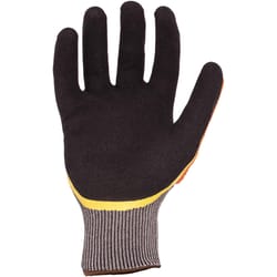 Ironclad Men's Knit Work Gloves Black/Orange XL 1 pair