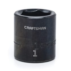 Craftsman 1 in. X 1/2 in. drive SAE 6 Point Standard Impact Socket 1 pc