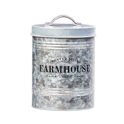 Amici Farmhouse 76 oz Silver Canister 1 pk