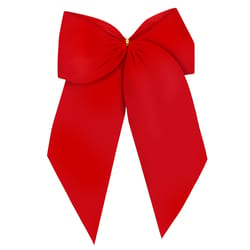 Holiday Trims Red 2 Loop Christmas Indoor Christmas Decor 15 in.