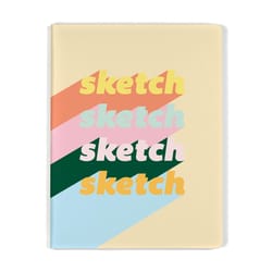 Denik 9 in. W X 7 in. L Sewn Bound Multicolored Sketch Notebook